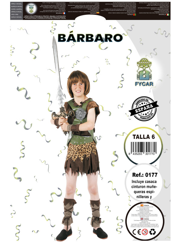 Disfraz Conan El Bárbaro infantil