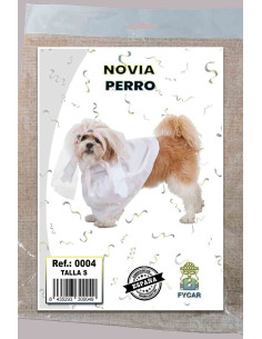 Disfraz de novia para perro 2