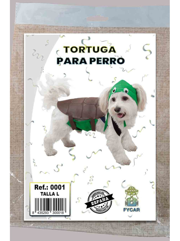 Disfraz de tortuga para perro