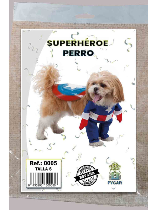 Disfraz de superhéroe para perro