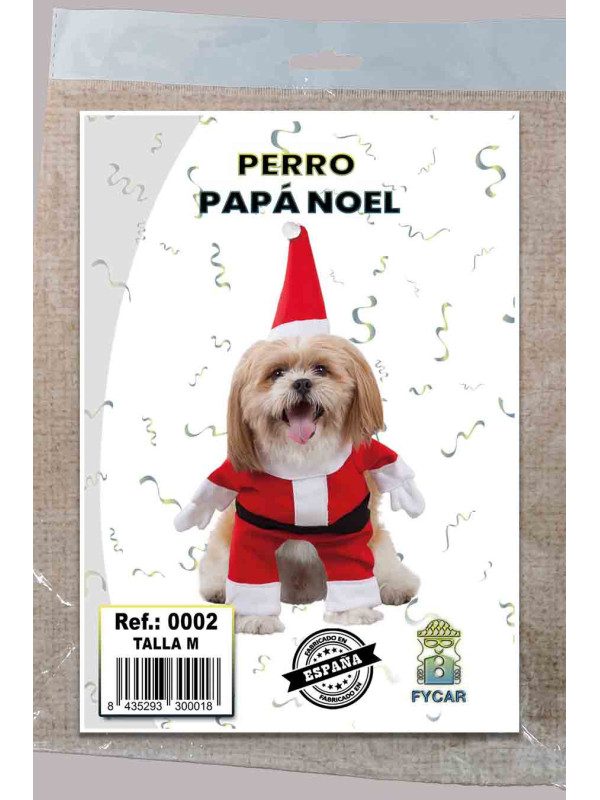 Disfraz de Papá Noel para perro