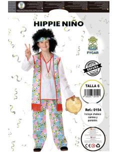Disfraz hippie niño 2