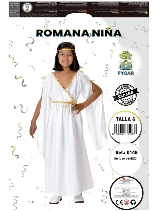 Disfraz romana niña