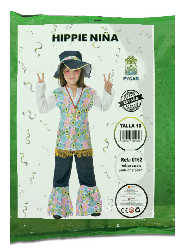 Disfraz hippie niña