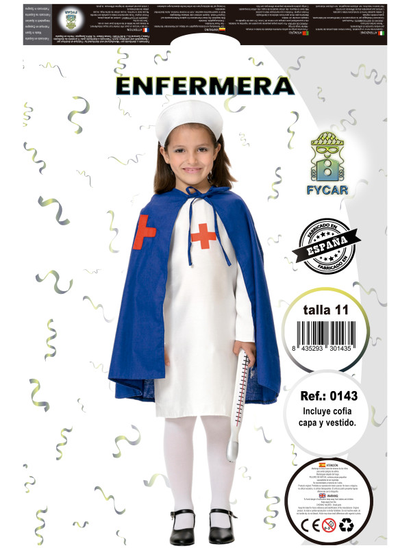 Disfraz enfermera niña