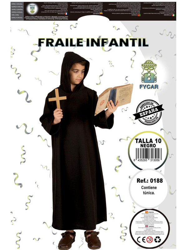 Disfraz fraile infantil