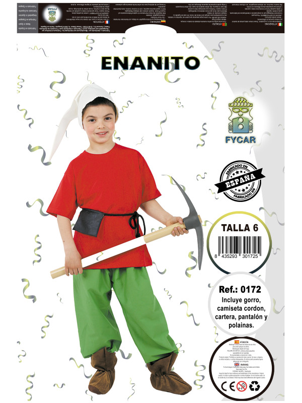 Disfraz enanito niño