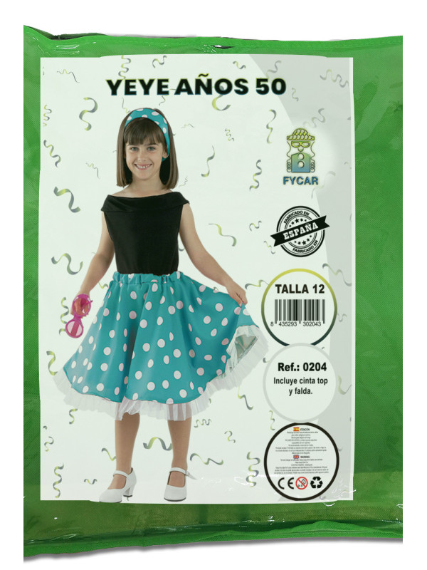 Disfraz años 50 infantil