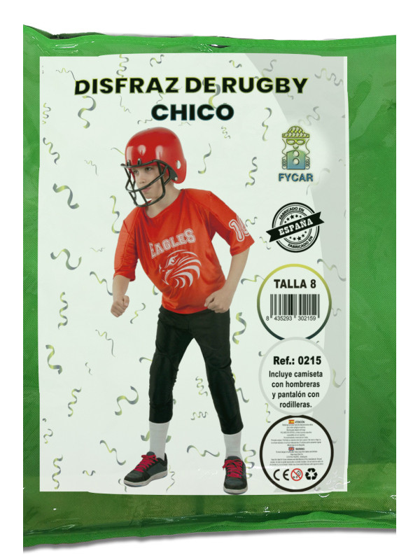 Disfraz rugby infantil