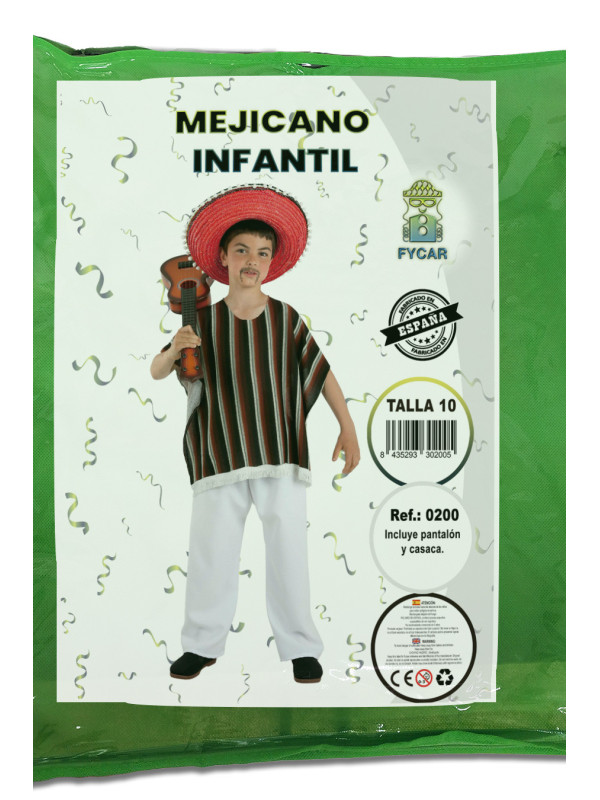 Disfraz de mejicano para niño