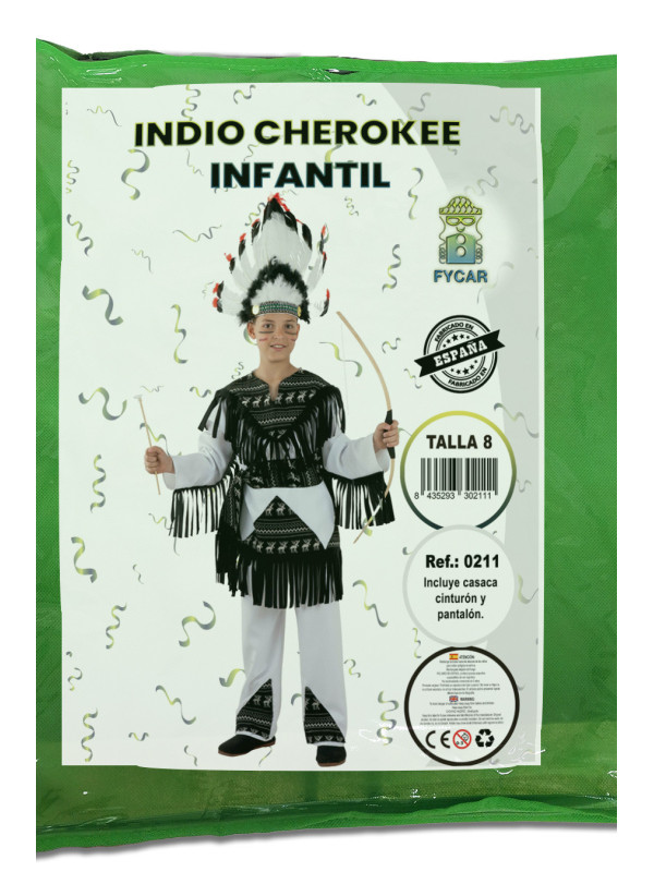 Disfraz indio cherokee infantil