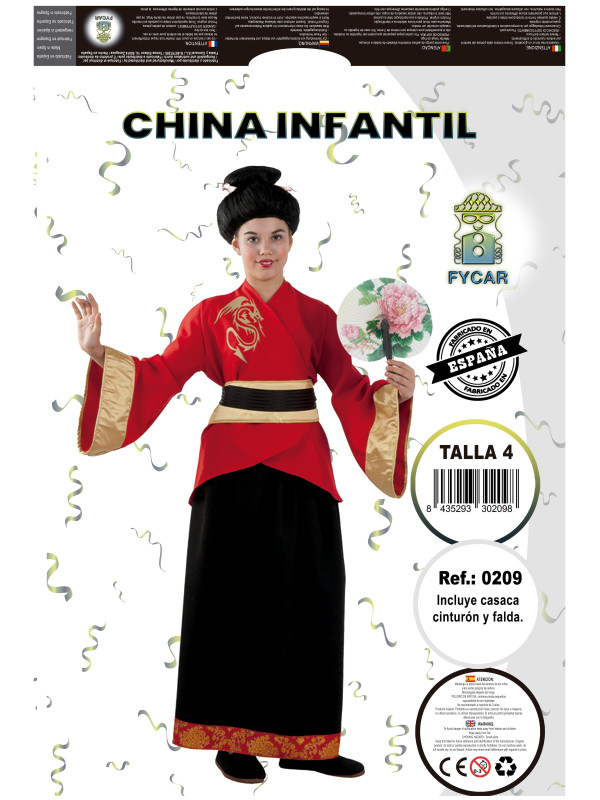 Disfraz china niña