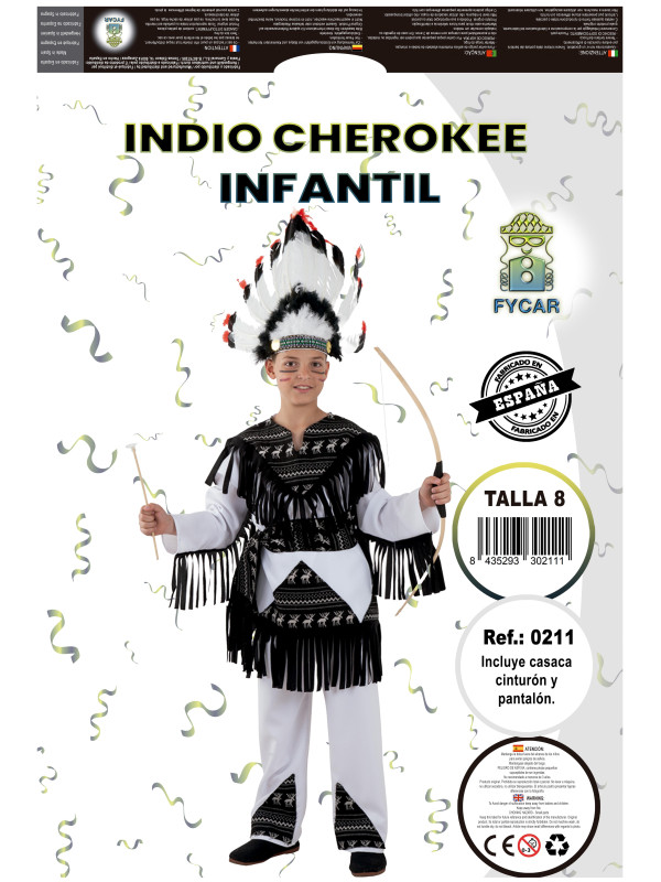 Disfraz indio cherokee infantil