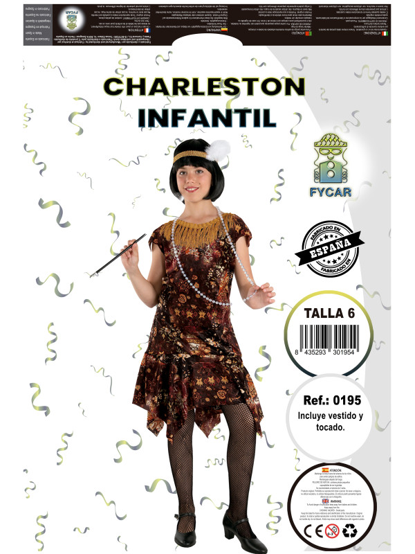 Disfraz charleston niña