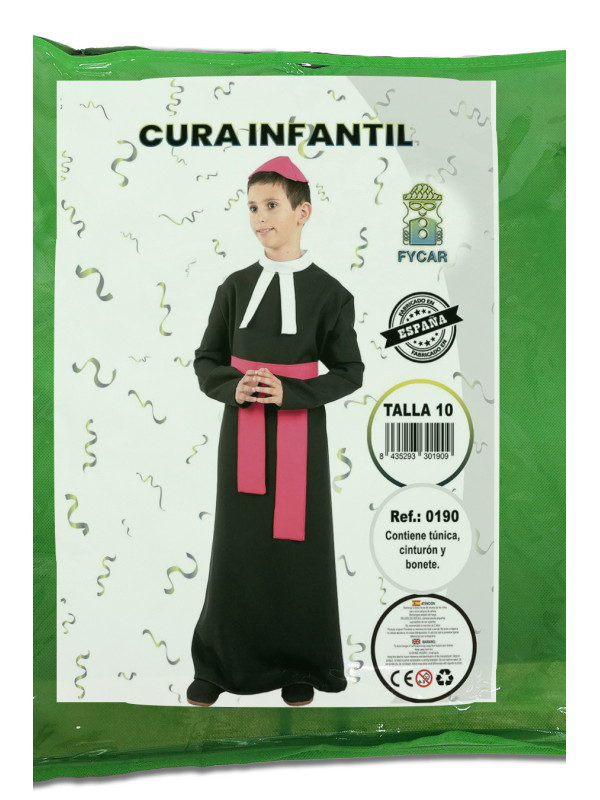 Disfraz de sacerdote infantil