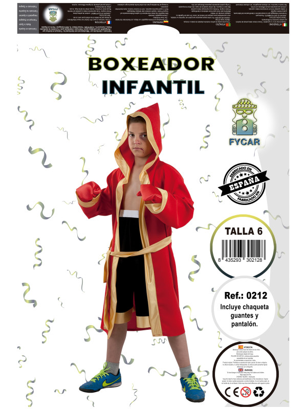 Disfraz boxeador infantil