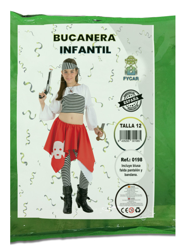 Disfraz pirata niña