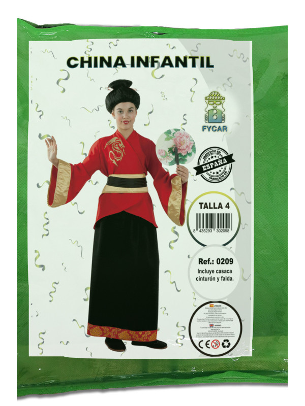 Disfraz china niña