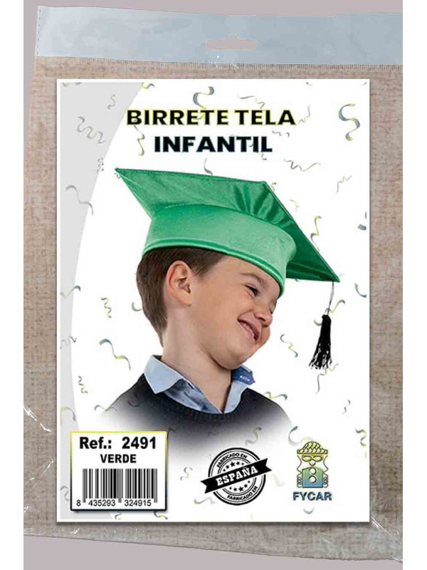 Birretes de graduación de colores