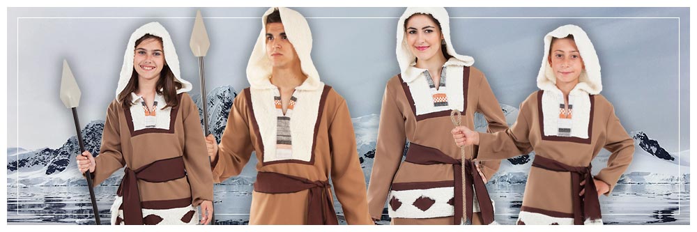 Disfraces de esquimales en grupo