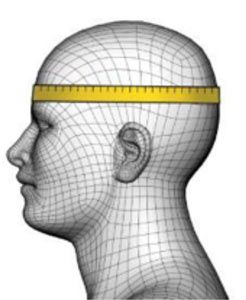 como medir la cabeza